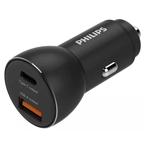 Philips lader til cigarstik USB-A+C 36W