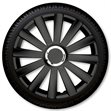 Miniaturebillede af Spyder Pro hjulkapselsæt sort 15 tommer