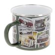 Miniaturebillede af Emaljekrus, VW T1 bus "STAMPS" 500ml