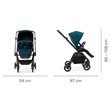 Miniaturebillede af Recaro Sadena City klapvognsstel
