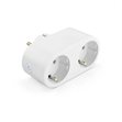 Miniaturebillede af Caliber app-styret Smart Home plug med 2 udtag