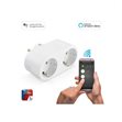 Miniaturebillede af Caliber app-styret Smart Home plug med 2 udtag