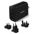 Miniaturebillede af Philips rejselader USB-A+C 30W