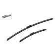 Miniaturebillede af BOSCH Aerotwin Flatblade A432S viskerblade til forrude 650mm og 380mm 2 stk