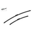 Miniaturebillede af BOSCH Aerotwin Flatblade A536S viskerblade til forrude 650mm og 450mm 2 stk