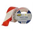 Miniaturebillede af HPX sikkerhedstape selvklæbende rød/hvid 50 mm x 33 m