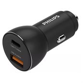 Philips lader til cigarstik USB-A+C 36W