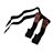 Jumbo bagagerem 30cm/18mm 2 stik sort